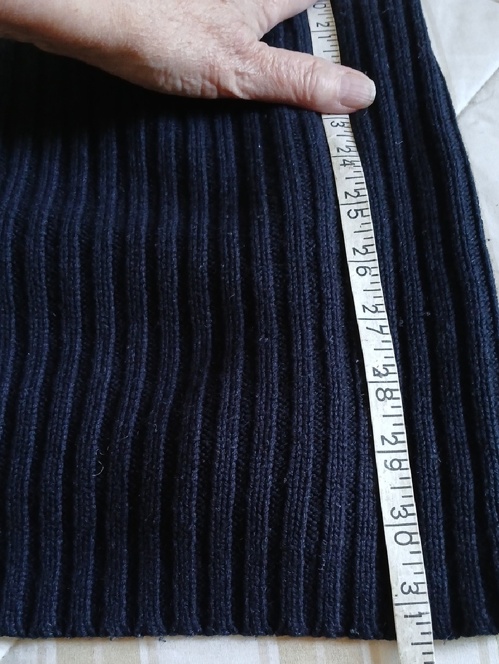 Black Ribbed Cardigan - Picture 5 of 6